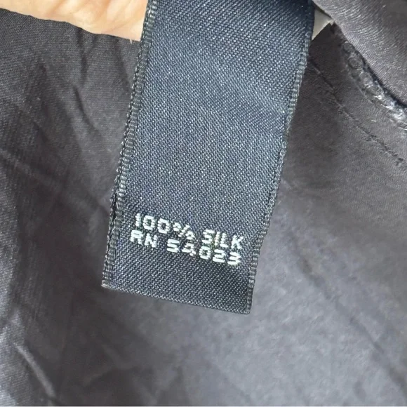 VTG | BANANA REPUBLIC SILK GIRLY COQUETTE UTILITY SHIRT DRESS TUNIC QUIET LUXURY - Picture 10 of 12